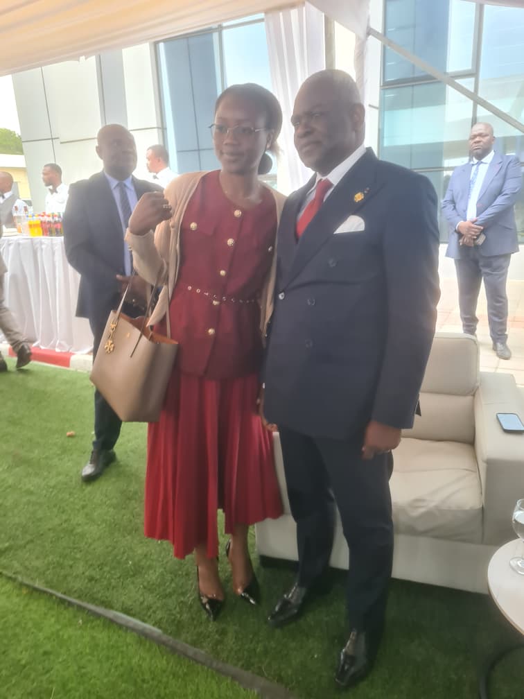 Dame Justine avec le Premier Ministre du Congo-Brazzaville